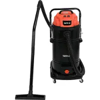 YATO YT-85710, 2400 W, Trocken&Nass, Beutellos, 70 l, HEPA, Schwarz, Rot