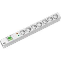 Bachmann 19" Steckdosenleiste 7-fach mit ÜS mit Schalter