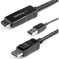 StarTech.com .com 3m HDMI auf DisplayPort Adapter- 4K 30Hz, 3 m, HDMI Typ A (Standard), DisplayPort, Männlich, Männlich, Gerade