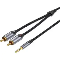 Vention 2xRCA cable (Cinch) jack to 3.5mm BCNBI 3m (grey)