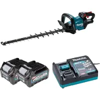 Makita UH006GD201 XGT 40 V Max Hegner Schaar 60 cm Buncoting 2,5 Ah Akku (2 PCs), Snell -Ladung, in Box