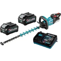 Makita Heckenschere M 60 cm 40V max XGT - - mit 2 Akkus 40V 4,0Ah - Ladegerät - UH004GM201