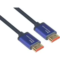 GOOD CONNECTIONS 0,5 m HDMI Typ A Standard A 48 Gbit/s Audio Return Channel ARC Blau Ultra-High-Speed HDMI 2.1 SmartFLEX Kabel 8K UHD-2 / 4K UHD Aluminiumgehäuse CU dunkelblau 0,5m (4521-SF005B)