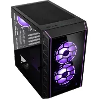 Kolink Citadel Glass SE, Micro Tower, PC, Schwarz, micro ATX, Mini-ITX, Netz, Kunststoff, Stahl, Gehärtetes Glas, Gaming