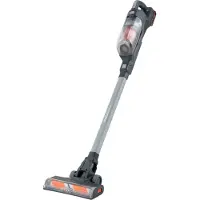 Black & Decker BHFEA18D1, 2-in-1-Stabstaubsauger, Beutellos, Grau, Trocken, Zyklonal, Teppich, Harter Boden, Treppenstufen, Polsterung