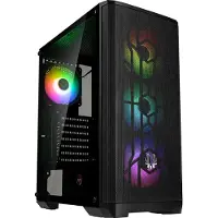 BitFenix Nova Mesh Se Tg Rgb Turm Mit Fenster Schwarz Schwarz One Size