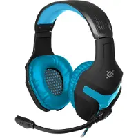 Defender SCRAPPER 500 Gaming-Headset mit Mikrofon, Blau-Schwarz + 4-Pin-Adapter + GRA