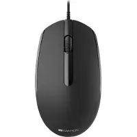 Canyon M-10, Beidhändig, Optisch, USB Typ-A, 1000 DPI, Schwarz
