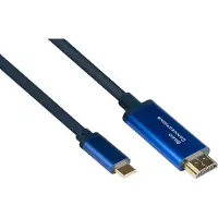 GOOD CONNECTIONS USB-C an HDMI 2.0b 60Hz CU 1m blau