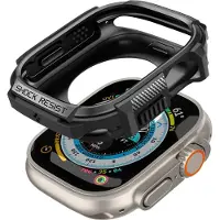 Spigen Rugged Armor Case für das Apple Watch Ultra / Ultra 2 / Ultra 3 - 49 mm - Schwarz