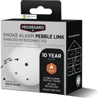 Housegard Smoke Alarm Pebble Link Wireless Interconnected