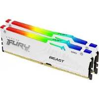 Kingston Technology FURY Beast 32 GB 5600 MT/s DDR5 CL40 DIMM (2er-Kit) White RGB XMP, 32 GB, 2 x 16 GB, DDR5, 288-pin DIMM
