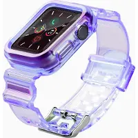 Hurtel Strap Light Set Ersatzband Gehäuse für Uhr 6 44mm / Uhr 5 44mm / Uhr 4 44mm / Uhr SE 44mm lila
