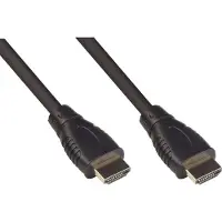 Alcasa Anschlusskabel HDMI 2.0b, 4K / UHD @60Hz, 18 Gbit/s, vergoldete Kontakte, schwarz, 5m, Good Connecti