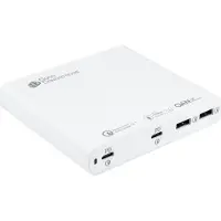 GOOD CONNECTIONS USB-Desktop-Schnellladestation , mit GaN-Technologie, 4er-Port, 2 x USB-C + 2 x USB-A, Leistung 120 W, weiß