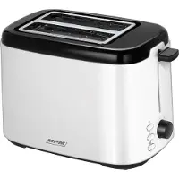 MPM Toaster MTO-07, 800 W, 7 Röstgrade, zwei Toastkammern, Auftau- und Aufwärmfunktion