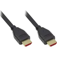GOOD CONNECTIONS HDMI 2.1 Kabel , Ultra-High-Speed, bis 8K/UHD-2, vergoldete Kontakte, Länge 1 m, schwarz