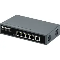 Intellinet 562010, Unmanaged, Gigabit Ethernet (10/100/1000), Vollduplex, Power over Ethernet (PoE), Wandmontage