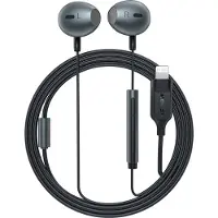 Acefast L1 In-Ear-Kopfhörer mit Lightning-Anschluss, Mikrofon und Fernbedienung, 1,2 m - Schwarz