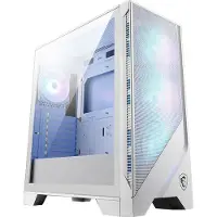 MSI MAG Forge 320R AIRFLOW, Micro Tower, PC, Weiß, micro ATX, Mini-ITX, Netz, Kunststoff, Gaming