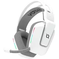 Nikcorp Kabelloses Multifunktions-Gaming-Headset RGB Weiß 50 mm