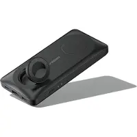 Veger MagMuti, 10000 mAh, Lithium Polymer (LiPo), Kabelloses Aufladen, 22,5 W, Schwarz