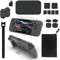 JYS SD021 Zubehörset für das Steam Deck – Schwarz – 18-in-1-Set