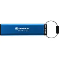Kingston IronKey Keypad 200 - USB-Flash-Laufwerk - verschlüsselt - FIPS 140-3 Level 3 - 512 GB - USB 3.2 Gen 1