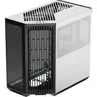APNX V1 PC-Gehäuse, Midi-Tower, ATX, Tempered Glass - schwarz / weiß