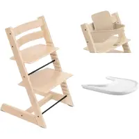 Stokke Tripp Trapp Bundle Treppenhochstuhl inklusive Babyset & Tray, natur