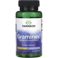 Swanson Health , Graminex Flower Pollen Extract (Blütenpollen-Extrakt),aus Roggen,Kapseln 60 St Kapseln