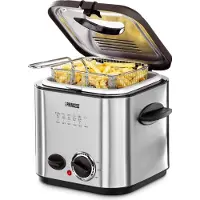 Princess Mini-Fritteuse und Fonduetopf 840 W 1,2 L Silber 182611
