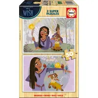 Educa Borras 2x50 Teile Wish Holzpuzzle Mehrfarbig Mehrfarbig One Size