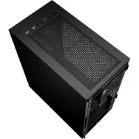 Gembird CCC-FC-4000, Tower, PC, Schwarz, ATX, ITX, micro ATX, Kohlenstoffstahl, Glas, Gaming