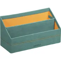 Rhodia Rhodiarama Briefständer aus Kunstleder, 25x10x14 cm - Wassergrün 194611C
