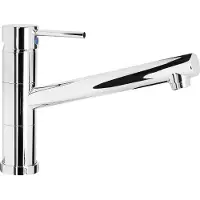 Cornat Spültischarmatur "Zelina" - Hochwertiger Messingkörper - verchromt" Schwenkbarer Auslauf / Hochdruck-Armatur / Küchenarmatur / Wasserhahn
