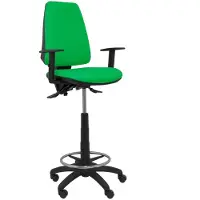 Piqueras Y Crespo Elche, Gepolsterter, ausgestopfter Sitz, Gepolsterte Rückenlehne, Grün, Grün, Stoff, Holz, Schaum, Kunststoff, Stoff, Polyvinylchlorid (PVC), Schaum