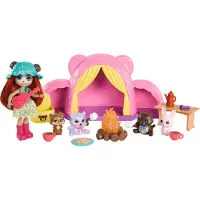 Enchantimals Mit Campingbären Und Zubehör Mini-puppe