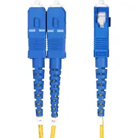 StarTech.com .com 20m OS2 LWL Patchkabel LC zu SC (UPC) Singlemode Duplex, 9/125µm, 100G, Biegeunempfindlich, Low Insertion Loss, LSZH Glasfaserkabel LC auf SC, 20 m, OS2, LC, SC