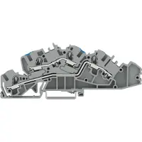 Wago 2005-7649 Installationsetagenklemme,mit Betätigungsöffnung,4 mm2,grau 20057649 - 50 Stück