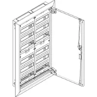 ABN Feldverteiler UP/HW T:110mm 144TE 2 x 6-Reihig für REG, mit Volltüre UK26
