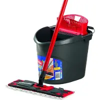 Vileda Bodenwischer Wischer Ultramat 2in1 Komplettset Vileda Schwarz