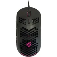 Conceptronic DJEBBEL 6D Gaming-Maus mit Wabendesign-Gehäuse, 6400 DPI, rechts, Optisch, USB Typ-A, 6400 DPI, Schwarz
