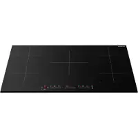 Inventum IKI9035, Schwarz, Integriert, 90 cm, Zonen-Induktionskochfeld, 5 Zone(n), 5 Zone(n)