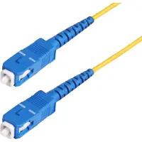 StarTech.com .com 100 Meter LWL Patchkabel SC SC (UPC) Singlemode OS2 Simplex, 9/125µm, 40G/100G, Biegeunempfindlich, Geringe Einfügedämpfung, LSZH Glasfaserkabel, 100 m, SC/UPC, OS2, SC, SC