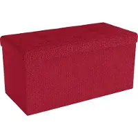 Intirilife Sitzbank 76x38x38 cm in GRANAT ROT