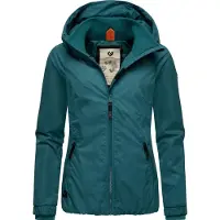Ragwear Outdoorjacke "Dizzie" mit Kapuze Wasserdichte Übergangsjacke mit großer Kapuze