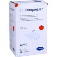 Hartmann ES-Kompressen steril 12- lagig 20 x 5 Stück - 5 x 5 cm 20X5 St