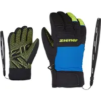 Ziener Handschuhe Lanus AS(R) PR Gloves Kinder Black / Persian Blue / Olive-3