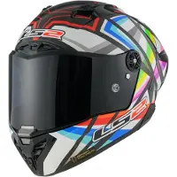 LS2 Integralhelm LS2 FF805 THUNDER GP AERO Flash Glänzend Schwarz größe S